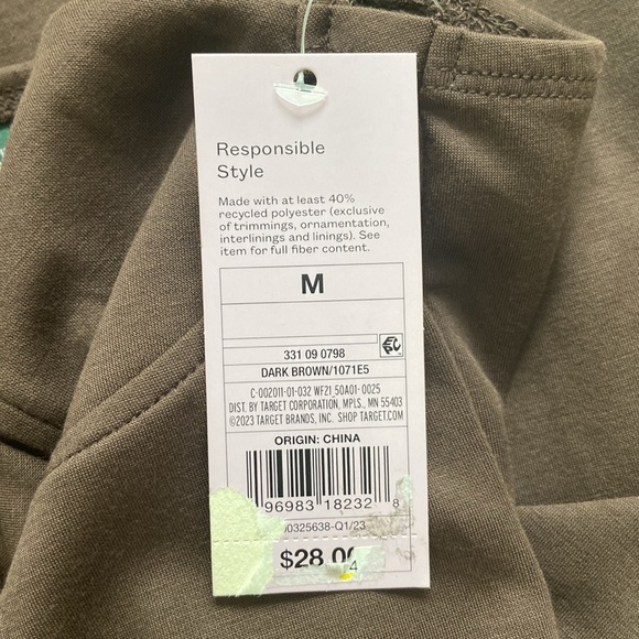 Wild Fable • Dark Brown Corset Knit Bodycon Mini Dress - Picture 9 of 12